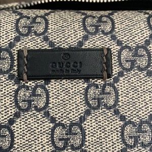 Gucci canvas toiletries bag
